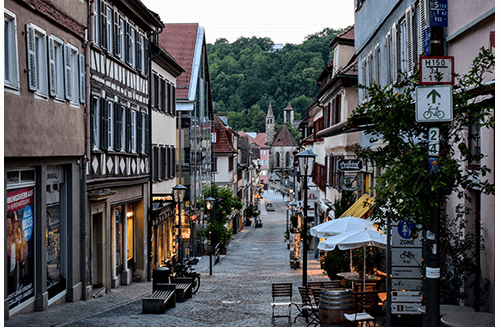 street with shops